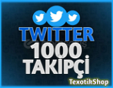 Garantili 1.000 Twitter Takipçi 