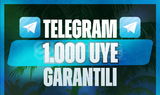 ⭐[GARANTİLİ] 1000 ÜYE HİZMETİ | TELEGRAM ⭐