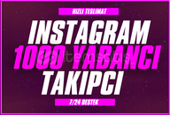 ⭐[GARANTİLİ] 1000 Yabancı Takipçi⭐