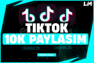 ⭐[GARANTİLİ] 10.000 Adet TikTok Paylaşım