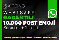 GARANTİLİ | 10000 EMOJİ TEPKİ WHATSAPP