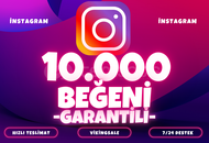 ⭐️ [GARANTİLİ] 10.000 İNSTAGRAM BEĞENİ⭐