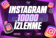 ⚡ [GARANTİLİ] 10000 İNSTAGRAM İZLENME ⚡