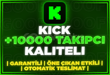 ⭐️[GARANTİLİ] 10000 KİCK TAKİPÇİ | KALİTELİ⭐️