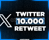 ⭐️[GARANTİLİ]⭐️ 10.000 Retweet | Twitter (X)