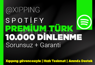 GARANTİLİ | 10000 TÜRK DİNLENME SPOTİFY
