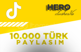 ⭐(GARANTİLİ) 10000 TÜRK PAYLAŞIM TIKTOK⭐