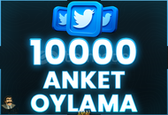 ⭐️ [GARANTİLİ] 10000 TWİTTER ANKET OYLAMA ⭐