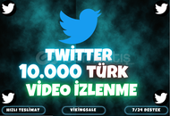 ⭐️[GARANTİLİ] 10.000 TWİTTER VİDEO İZLENME⭐️