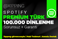 GARANTİLİ | 100000 TÜRK DİNLENME SPOTİFY
