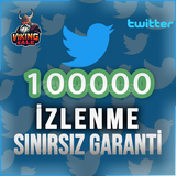 ⭐️ [GARANTİLİ] 100.000 TWİTTER İZLENME⭐