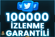 ⭐️ [GARANTİLİ] 100000 TWİTTER İZLENME ⭐