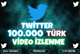 ⭐️[GARANTİLİ] 100.000 TWİTTER VİDEO İZLENME⭐️