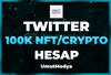 ⭐️[Garantili] 100K Nft/Crypto Twitter Hesabı!⭐