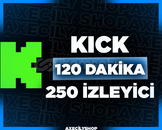 ⭐️[GARANTİLİ]⭐️ 120 Dakika 250 İzleyici | Kick