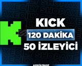 ⭐️[GARANTİLİ]⭐️ 120 Dakika 50 İzleyici | Kick