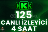 ⭐️ [GARANTİLİ] 125 CANLI YAYIN İZLENME 4 SAAT⭐