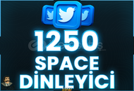 ⭐️ [GARANTİLİ] 1250 SPACE DİNLEYİCİ 1 SAAT ⭐