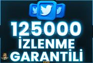 ⭐️ [GARANTİLİ] 125000 TWİTTER İZLENME ⭐