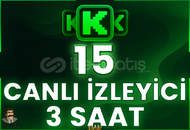 ⭐️ [GARANTİLİ] 15 CANLI YAYIN İZLENME 3 SAAT ⭐