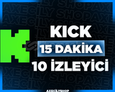 ⭐️[GARANTİLİ]⭐️ 15 Dakika 10 İzleyici | Kick