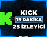 ⭐️[GARANTİLİ]⭐️ 15 Dakika 25 İzleyici | Kick