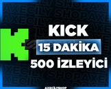 ⭐️[GARANTİLİ]⭐️ 15 Dakika 500 İzleyici | Kick
