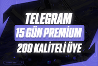 ⭐[GARANTİLİ] 15 Gün 200 Premium Üye