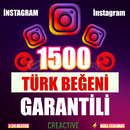⭐️ [GARANTİLİ] 1500 İNSTAGRAM TÜRK BEĞENİ ⭐
