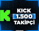 ⭐️[GARANTİLİ]⭐️ 1.500 Takipçi | Kick