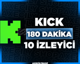 ⭐️[GARANTİLİ]⭐️ 180 Dakika 10 İzleyici | Kick