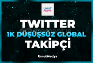 Garantili 1K Düşmeyen Twitter Global Takipçi!