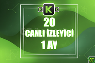 ⭐️ [GARANTİLİ] 20 CANLI YAYIN İZLENME 1 AY ⭐