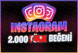 ⭐[GARANTİLİ] 2.000 Instagram Türk Beğeni