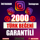 ⭐️ [GARANTİLİ] 2000 İNSTAGRAM TÜRK BEĞENİ ⭐