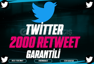 ⭐️[GARANTİLİ] 2000 TWİTTER RETWEET⭐️