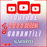 ⭐️GARANTİLİ⭐️ -2000 YOUTUBE BEĞENİ- TELAFİLİ 