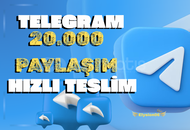 [GARANTİLİ] 20.000 TELEGRAM PAYLAŞIM