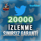 ⭐️ [GARANTİLİ] 20.000 TWİTTER İZLENME⭐