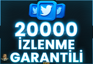 ⭐️ [GARANTİLİ] 20000 TWİTTER İZLENME ⭐