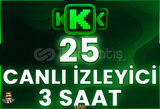 ⭐️ [GARANTİLİ] 25 CANLI YAYIN İZLENME 3 SAAT ⭐