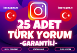 ⭐️ [GARANTİLİ] 25 İNSTAGRAM İSTEDİĞİNİZ YORUM ⭐