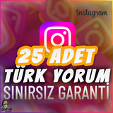 ⭐️ [GARANTİLİ] 25 İNSTAGRAM İSTEDİĞİNİZ YORUM ⭐