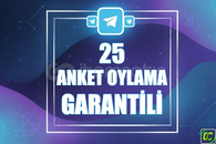 ⭐️ [GARANTİLİ] 25 TELEGRAM ANKET OYLAMA ⭐