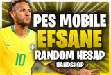 ⭐[MAİL DEĞİŞEN] EFSANE PES MOBİLE RANDOM HESAP