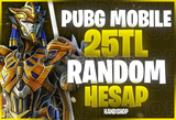 ⭐[GARANTİLİ] 25 TL PUBG MOBİLE RANDOM HESAP