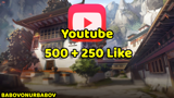 Garantili | 500 + 250 YouTube Beğeni