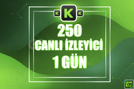 ⭐️ [GARANTİLİ] 250 CANLI YAYIN İZLENME 1 GÜN ⭐