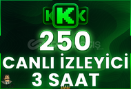 ⭐️ [GARANTİLİ] 250 CANLI YAYIN İZLENME 3 SAAT ⭐