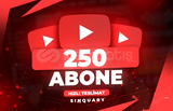 ⭐[GARANTİLİ] 250 GERÇEK ABONE YOUTUBE